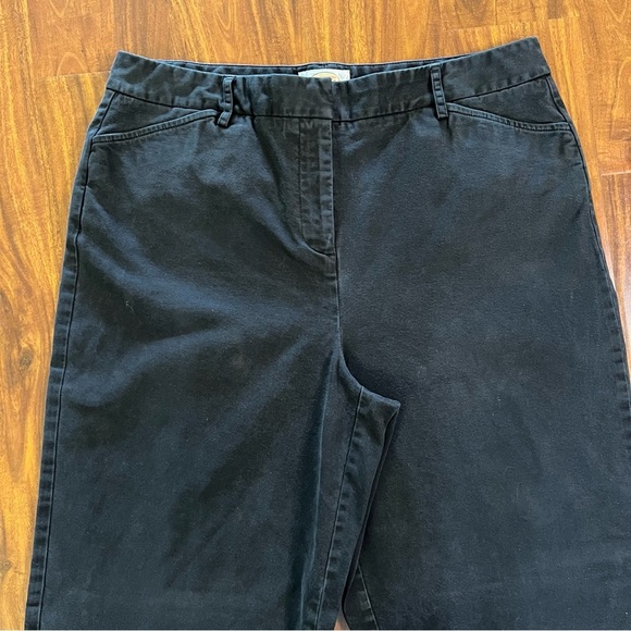 Talbots Stretch Black Pants Straight Leg size 14 - Picture 2 of 8